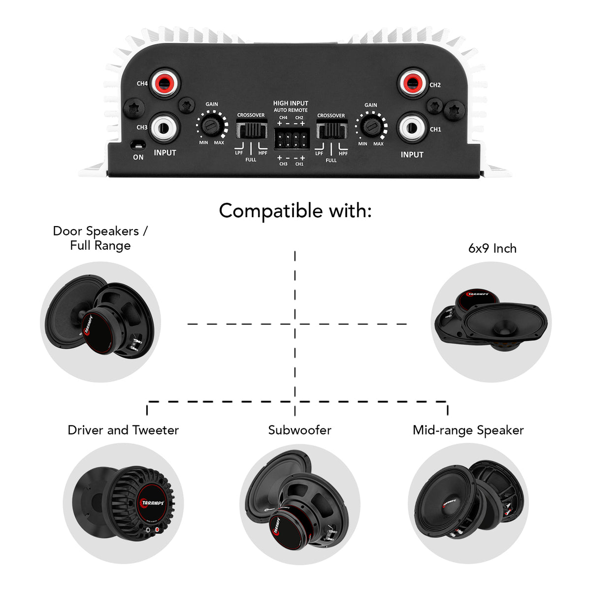 Taramps TS 400X4 - High Input